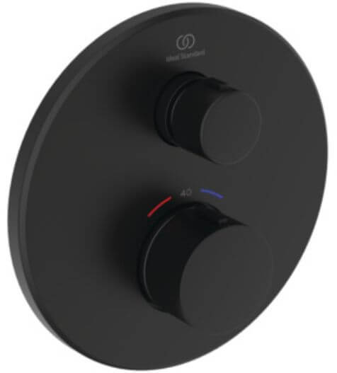 Ideal Standard Ceratherm Navigo douchekraan inbouw met thermostaat zwart A8578XG