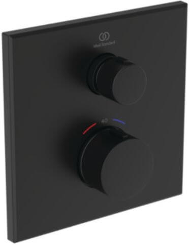 Ideal Standard Ceratherm Navigo douchekraan inbouw met thermostaat zwart A8580XG
