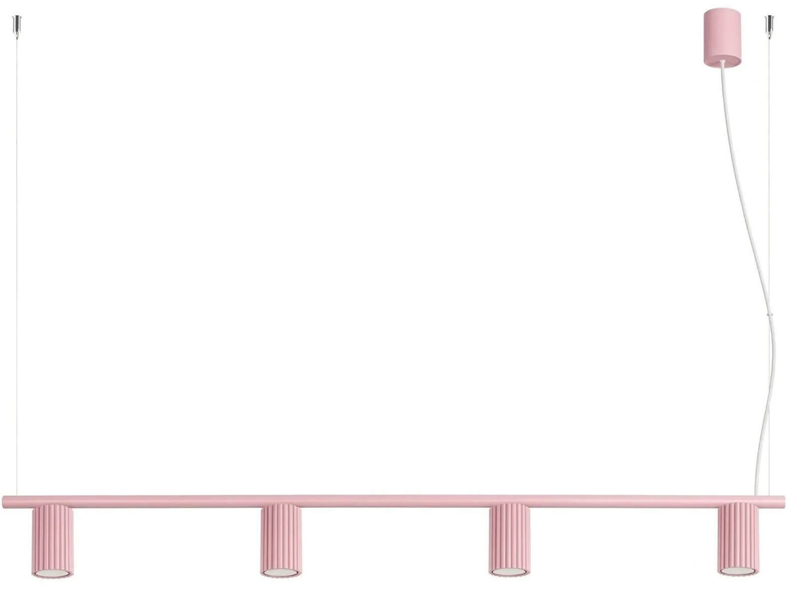 Sollux Lighting Karbon hanglamp 4x10 W roze SL.2721