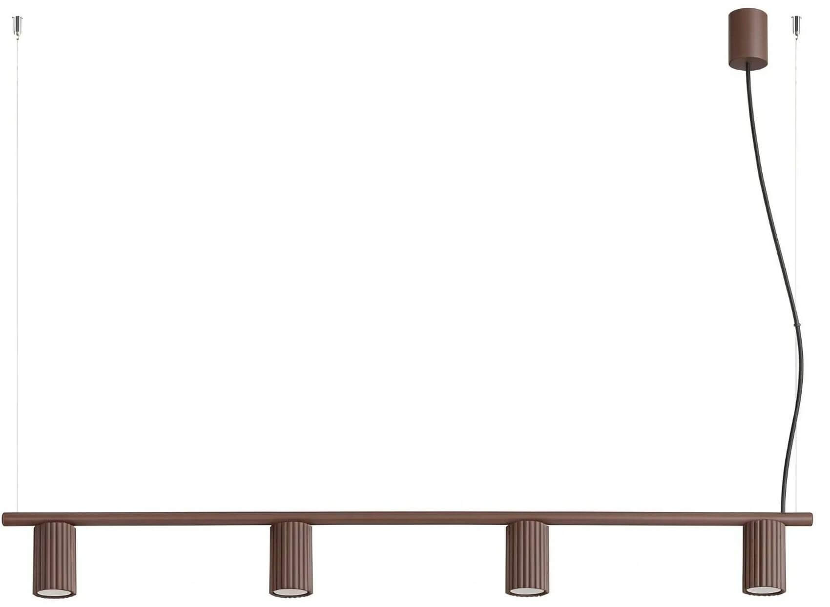 Sollux Lighting Karbon hanglamp 4x10 W bruin SL.2725