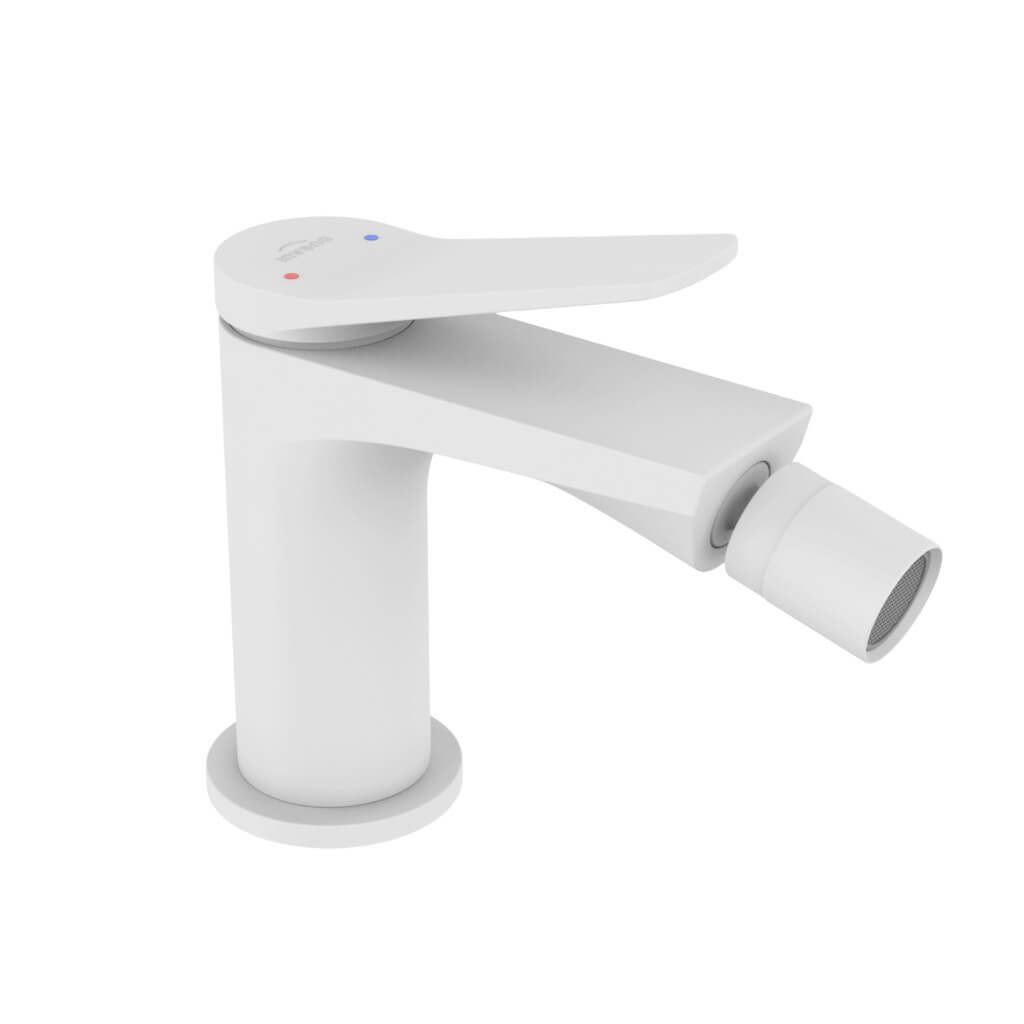 Invena Alonia bidetkraan staand wit BB-70-002