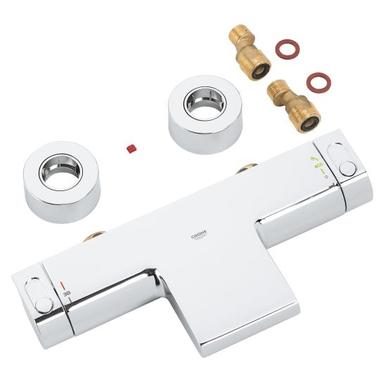 Set bad- en douchekraan Grohe Grohtherm 34174001, doucheset Grohe Euphoria 27369000