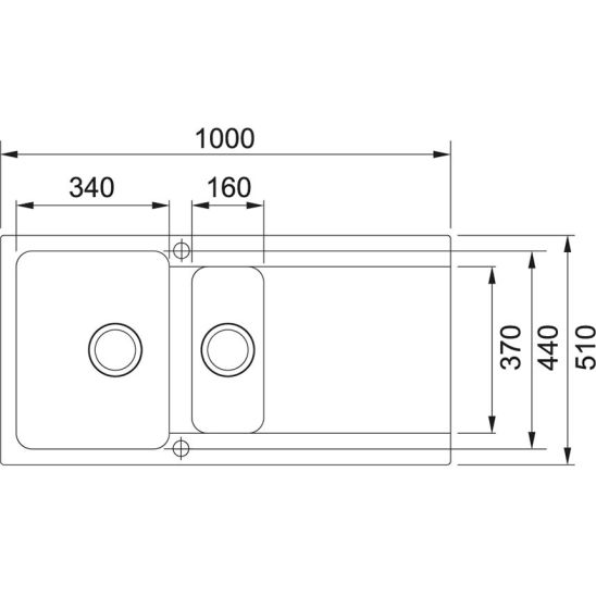 Set keukenkraan Grohe Minta 32168000, tectoniet spoelbak Franke Orion 114.0286.461