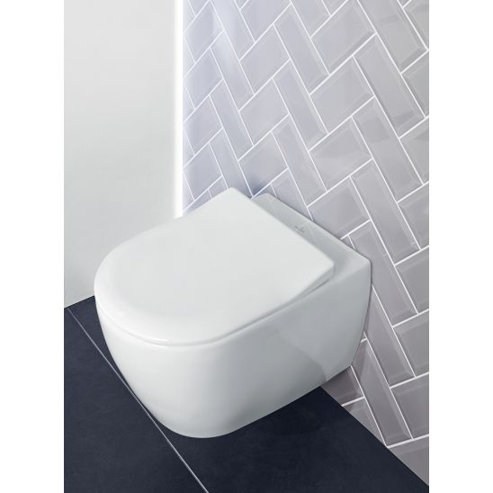 Set toiletpot Villeroy & Boch Subway 2.0 5614R001, toiletbril Villeroy & Boch Subway 2.0 9M68S101/9M68S1R1