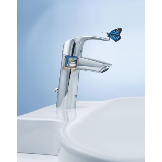 Set bad- en douchekraan Grohe Eurosmart 33300002, wastafelkraan Grohe Eurosmart 33265002