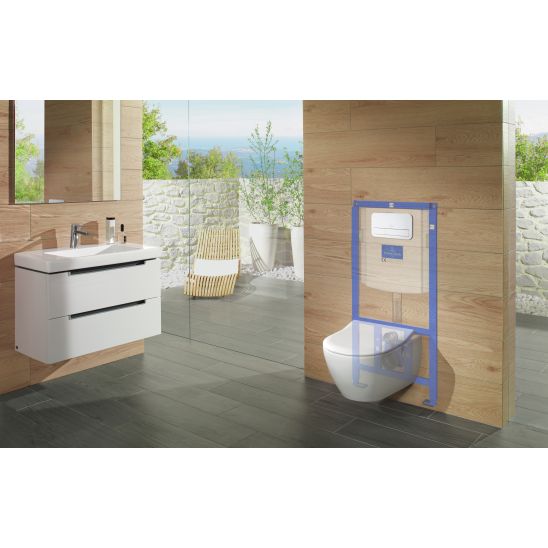 Set combi-pack set met zitting Villeroy & Boch Subway 2.0 5614R201, inbouwframe Villeroy & Boch ViConnect 92242700, 92249061