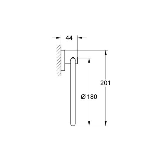 Set toiletborstel Grohe Essentials 40374001, toiletpapierhouder Grohe Essentials 40367001, 40369001, 40365001, 40394001, 40364001
