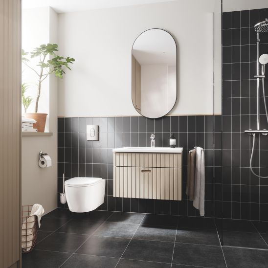 Set toiletborstel Grohe Essentials 40374001, toiletpapierhouder Grohe Essentials 40367001, 40369001, 40365001, 40394001, 40364001