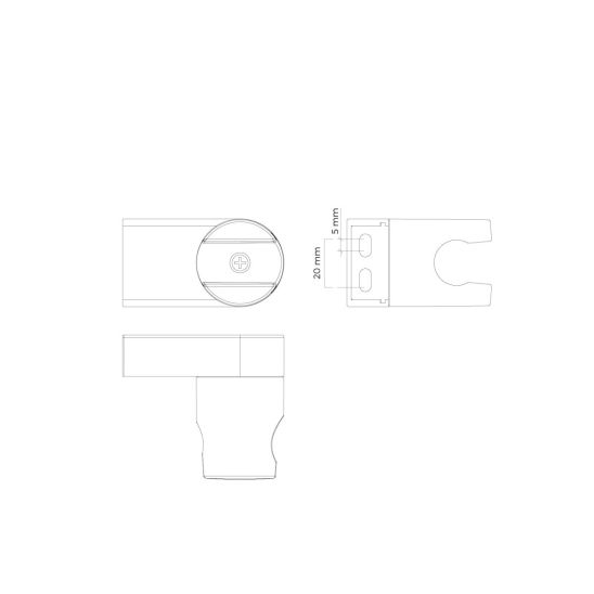 Set douchekop Oltens Ume 37102100, doucheslang Oltens Ronneby 37200100, 37402100