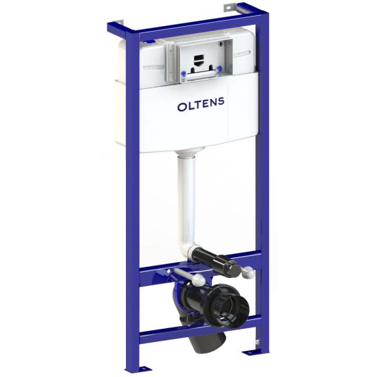 Set inbouwframe Oltens Triberg 50001000, toiletpot met softclose toiletbril Hagser Beno HGR14000042, 57102100, HGR11000045, 49301000