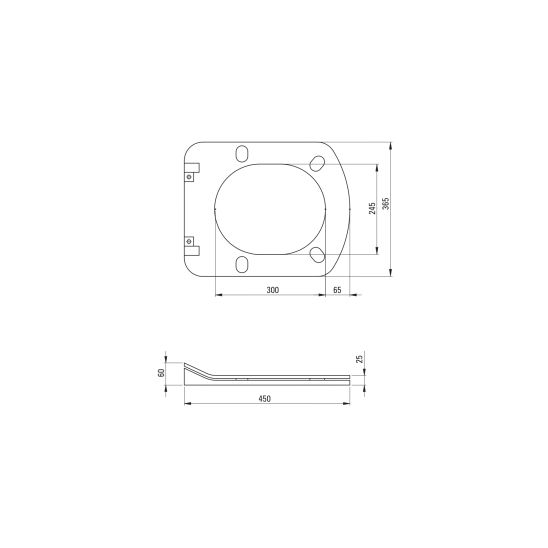 Set toiletpot Deante Anemon CDZ_6ZPW, toiletbril Deante Anemon CDZ_6ZOZ