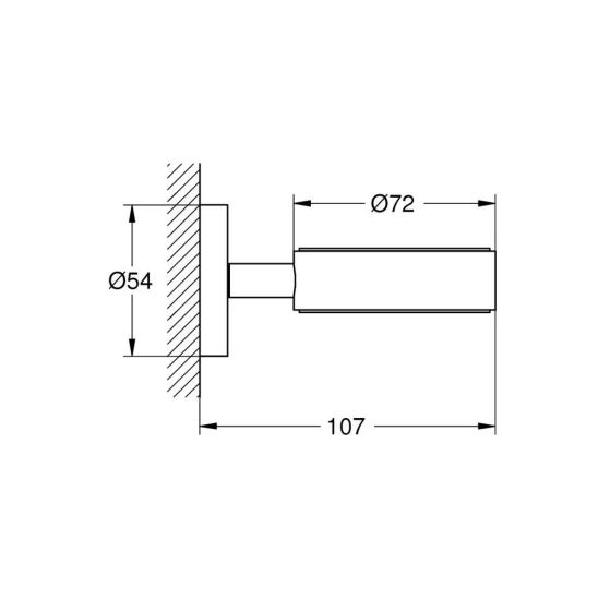 Set toiletborstel Grohe Essentials 40374GN1, toiletpapierhouder Grohe Essentials 40367GN1, 40369GN1, 40365GN1, 40394GN1, 40364GN1