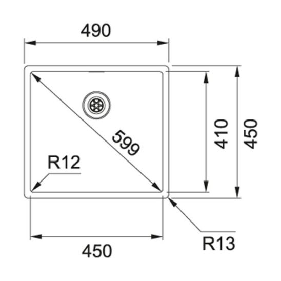 Set stalen spoelbak Franke Box 127.0453.655, keukenkraan Franke Lina 115.0626.055