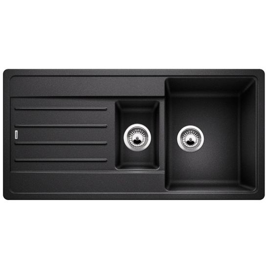 Set spoelbak van graniet Blanco Legra 6 S 522207, keukenkraan Oltens Litla 35204300