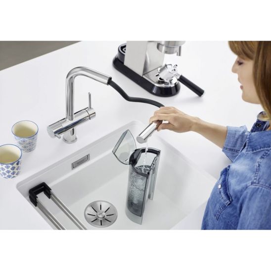 Set filter onder spoelbak Blanco Soft 527453, keukenkraan Blanco Fontas-S II 525199