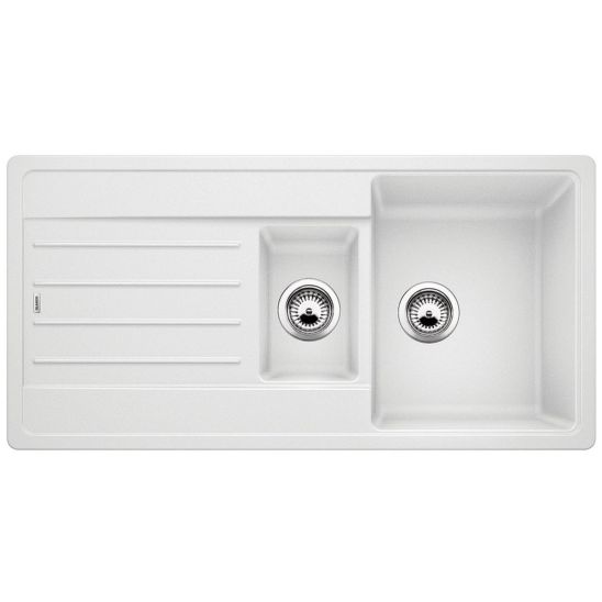 Set spoelbak van graniet Blanco Legra 6 S 522209, keukenkraan Blanco Mida 519418