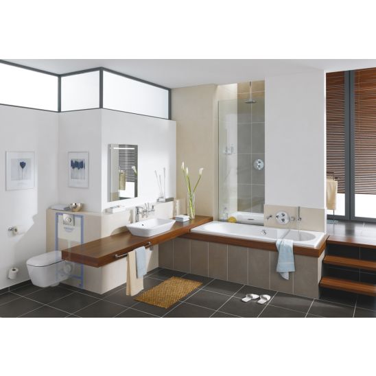 Set toiletpot Grohe Euro Ceramic 39554000, inbouwframe Grohe Rapid SL 38827000