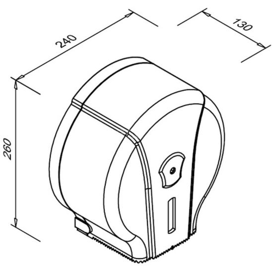 Set papierdispenser Faneco Pop P400PGWG, toiletpapiercontainer Faneco Pop J18PGWG, SA500PGWG