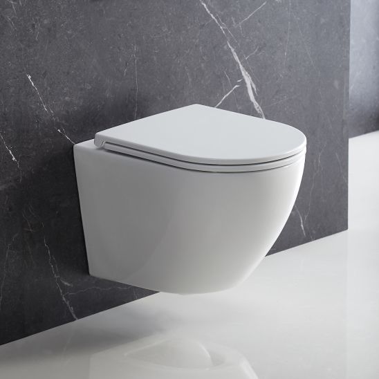 Set inbouwframe Tece Base 9400407, toiletpot met softclose toiletbril Omnires Ottawa OTTAWAMWBP, 9.240.401