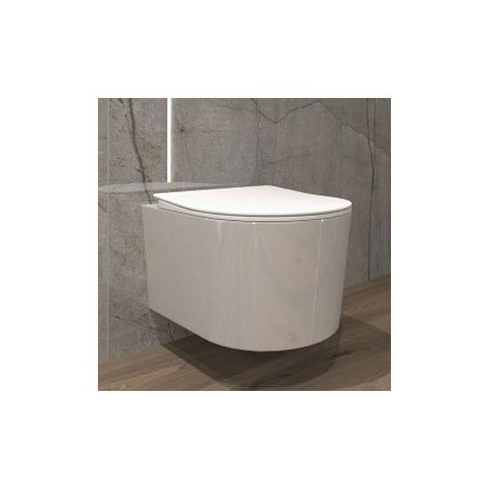 Set toiletpot met softclose toiletbril LaVita Loso 5908211492469, inbouwframe Tece Base 9400407, 9240407