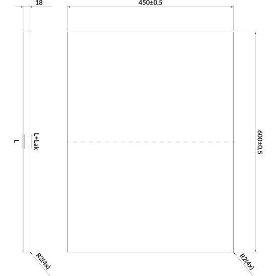 Set kast Cersanit Larga S932-072, badkamerblad Cersanit Larga S932-023