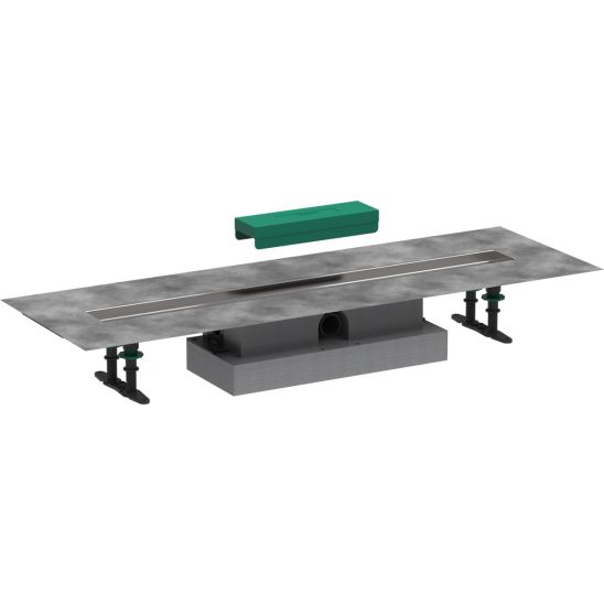 Set buitenste afvoerelement Hansgrohe Raindrain 56038670, montageset Hansgrohe uBox Universal 56018180