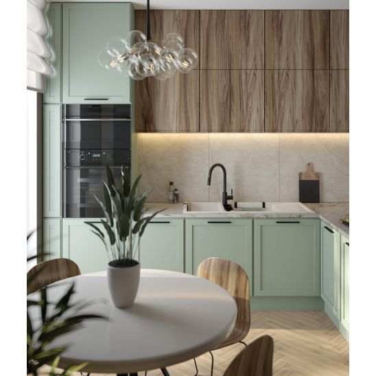 Set spoelbak van graniet Deante Andante ZQN_N113, keukenkraan Deante Lima BBMN72M, ZXY_N972