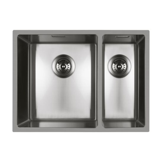 Set stalen spoelbak Oltens Stalvask 71200100, reinigingsmiddel voor stalen spoelbakken Oltens NanoClean 89600000
