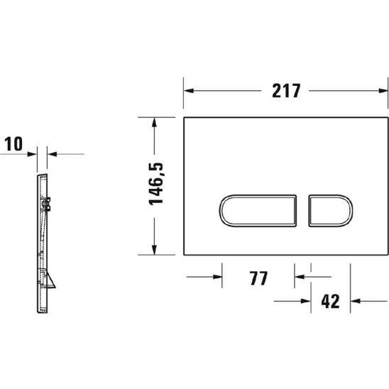 Set inbouwframe Duravit DuraSystem WD1011000000, toiletpot met softclose toiletbril Duravit D-Neo 45880900A1, WD5001031000