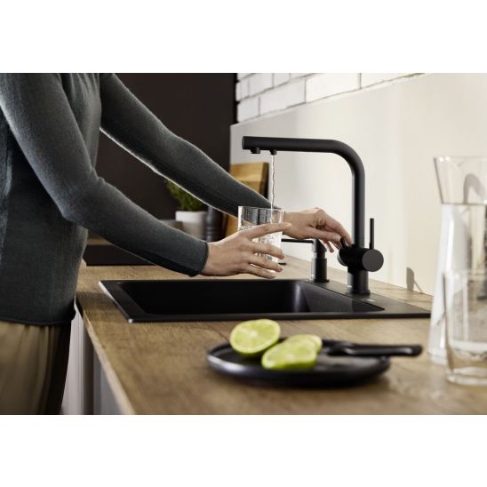 Set waterfilterkraan Blanco Fontas-S II 526672, filter onder spoelbak Blanco Soft 527453