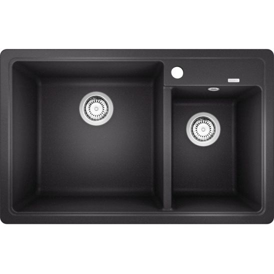 Set spoelbak van graniet Blanco Legra 8 526224, keukenkraan Blanco Mida 517742