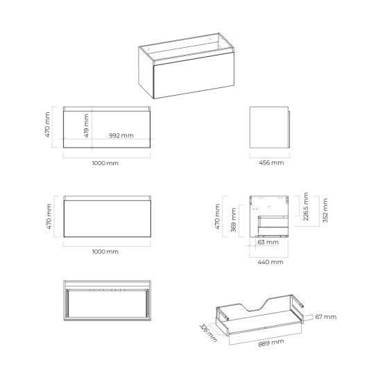 Set kast Oltens Vernal 60015700, kast Oltens Vernal 60000700, 63008300