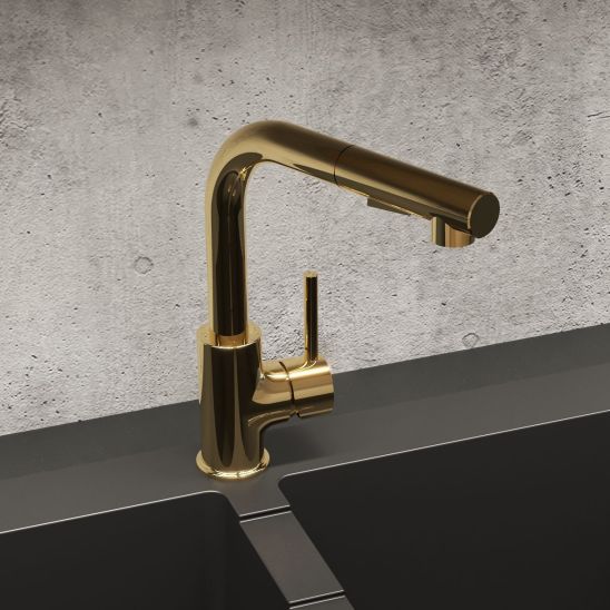 Set stalen spoelbak Grohe K700 31574SD1, keukenkraan Oltens Myvat 35205800