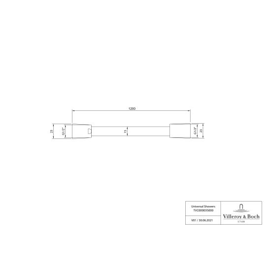 Set bad- en douchekraan Villeroy & Boch Universal Taps & Fittings TVD00065300061, regendouche Villeroy & Boch Universal Showers TVC00000300061, TVD00065100000, TVS10900600061, TVC00045800061, TVC00045351061, TVC00045600061, TVC00003500061