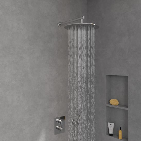 Set bad- en douchekraan Villeroy & Boch Universal Taps & Fittings TVD00065300061, regendouche Villeroy & Boch Universal Showers TVC00000300061, TVD00065100000, TVS10900600061, TVC00045800061, TVC00045351061, TVC00045600061, TVC00003500061
