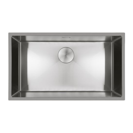 Set stalen spoelbak Oltens Hydda 71105100, reinigingsmiddel voor stalen spoelbakken Oltens NanoClean 89600000