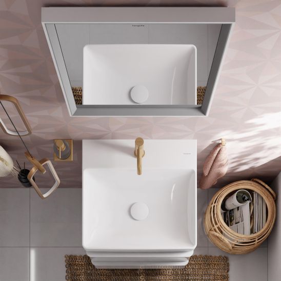 Set kast Hansgrohe Xelu Q 54020000, wastafel Hansgrohe Xelu Q 61012450