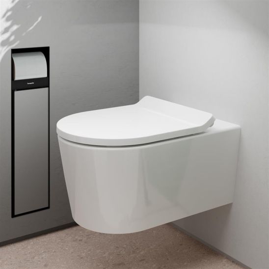 Set toiletpot Hansgrohe EluPura S 60193450, inbouwframe Hansgrohe iFrame universal 01022180, 60148450, 66001700