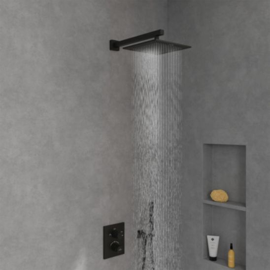 Set bad- en douchekraan Villeroy & Boch Universal Taps & Fittings TVD000653000K5, regendouche Villeroy & Boch Universal Showers TVC000002000K5, TVS109007000K5, TVD00065100000, TVC000454530K5, TVC000457000K5