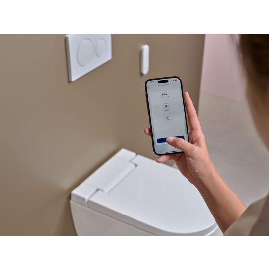 Set douche-wc Geberit AquaClean 146.350.01.1, inbouwframe Geberit Duofix 111.320.00.6, 111.815.00.1
