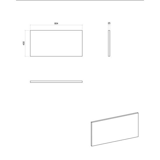 Set kast Comad Nova Black NOVA BLACK D2 82-80-2D, wastafel Comad Beyond BEYOND 5 WHITE ( E-6564 ), NOVA BLACK B 89-80