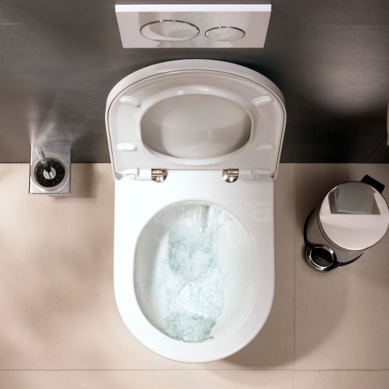 Set toiletpot met softclose toiletbril Hansgrohe EluPura Original S 60288450, inbouwframe Hansgrohe iFrame universal 01022180, 66002700