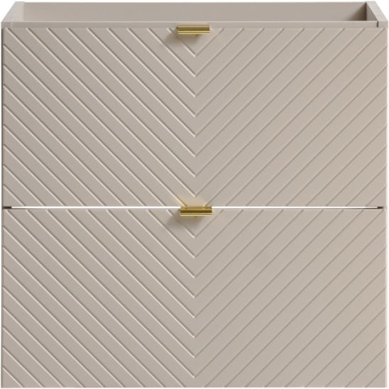Set kast Comad Viva Cashmere VIVA CASHMERE 82-60-2S, badkamerblad Comad Nova Cashmere NOVA CASHMERE 89-60