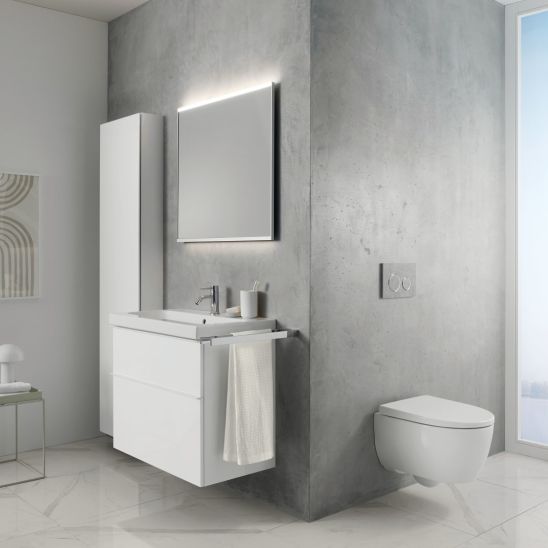 Set toiletpot met softclose toiletbril Geberit iCon 503.048.00.8, inbouwframe Geberit Duofix 111.320.00.6