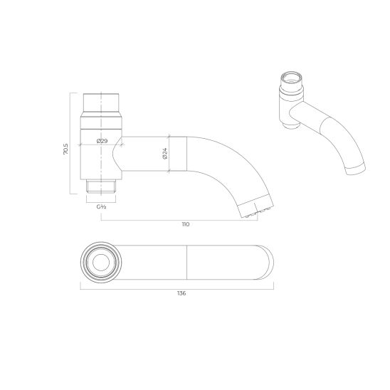Set doucheset Oltens Vatten 36505100, kraanuitloop Oltens Numa 39106100