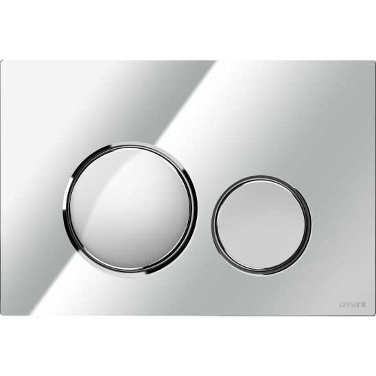 Set toiletpot met softclose toiletbril Cersanit Zen S701-428, inbouwframe met spoelknop Cersanit S701-778