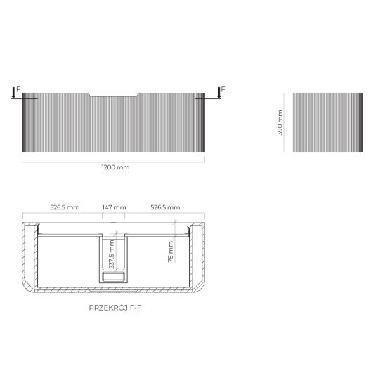 Set kast Oltens Hamnes 60025900, badkamerblad op kast Oltens Hamnes 63015000