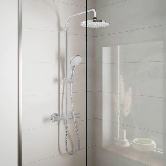 Set doucheset Hansgrohe Vernis Blend 26089000, wastafelkraan Hansgrohe Vernis Blend 71580000