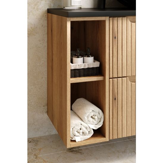 Set kast Comad Nova Black NOVA BLACK D2 82-60-2S, kast Comad Nova Oak NOVA OAK 81-20-39, NOVA OAK A 89-80