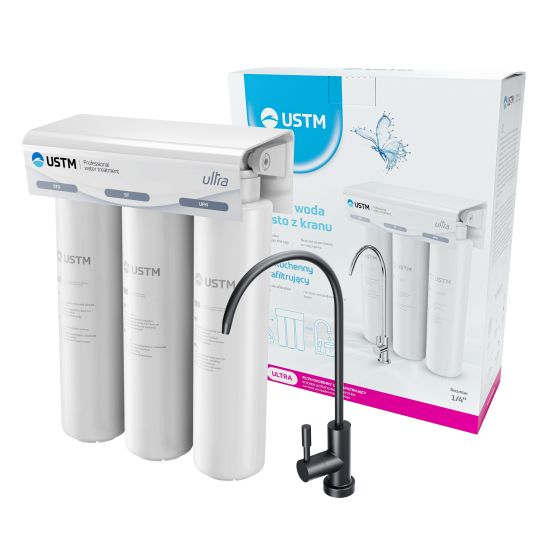 Set filter onder spoelbak USTM Ultra ULTRABLACKSTYLE, filterpatroon USTM Ultra ULTRAUFM, ULTRASTO, ULTRAST